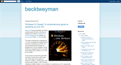 Desktop Screenshot of becktweyman.blogspot.com