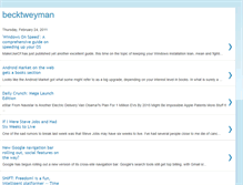 Tablet Screenshot of becktweyman.blogspot.com