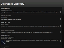 Tablet Screenshot of outerspacediscovery.blogspot.com