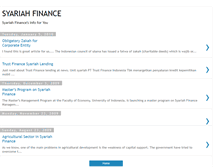 Tablet Screenshot of financesyariah.blogspot.com