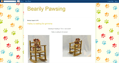 Desktop Screenshot of bearilypawsing.blogspot.com