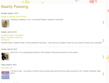 Tablet Screenshot of bearilypawsing.blogspot.com