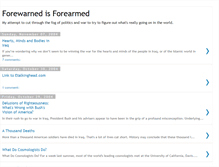 Tablet Screenshot of forewarned.blogspot.com