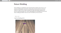 Desktop Screenshot of naturewedding.blogspot.com