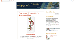 Desktop Screenshot of embroidery-freebies.blogspot.com