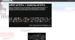 Desktop Screenshot of galeriaarteactivo.blogspot.com