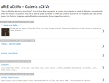 Tablet Screenshot of galeriaarteactivo.blogspot.com