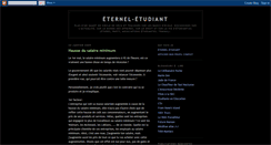 Desktop Screenshot of eternel-etudiant.blogspot.com