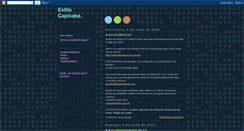 Desktop Screenshot of estilocapixaba.blogspot.com