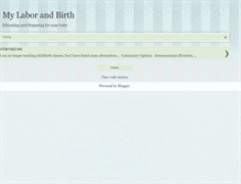 Tablet Screenshot of mylaborandbirth.blogspot.com