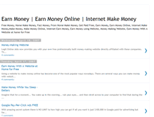 Tablet Screenshot of earn-free-online-money.blogspot.com