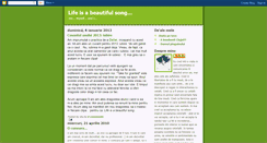 Desktop Screenshot of lifeisabeautifulsong.blogspot.com