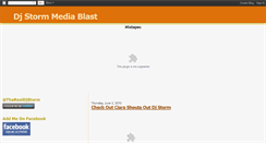 Desktop Screenshot of djstormmediablast.blogspot.com