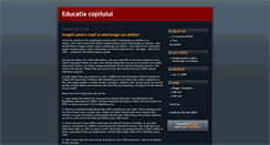Desktop Screenshot of educatia-copiilor89479.blogspot.com