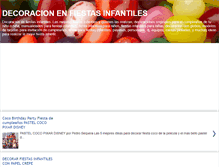 Tablet Screenshot of decoracionenfiestasinfantiles.blogspot.com