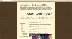 Desktop Screenshot of mathventures.blogspot.com