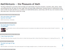 Tablet Screenshot of mathventures.blogspot.com