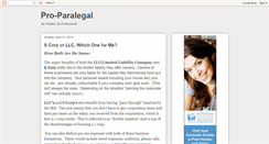 Desktop Screenshot of pro-paralegal.blogspot.com