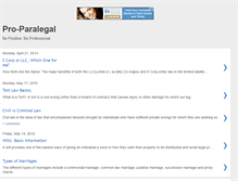 Tablet Screenshot of pro-paralegal.blogspot.com
