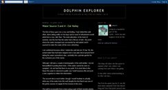 Desktop Screenshot of dolphinexplorer.blogspot.com