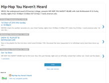 Tablet Screenshot of hiphopyouhaventheard.blogspot.com