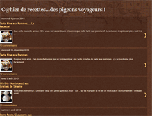 Tablet Screenshot of cuisinedespigeonsvoyageurs.blogspot.com