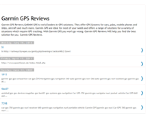 Tablet Screenshot of garmingpsreviewer.blogspot.com