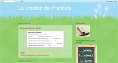 Desktop Screenshot of latroussedefrancais.blogspot.com