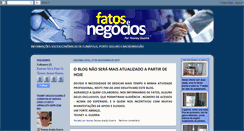 Desktop Screenshot of fatosenegocios.blogspot.com