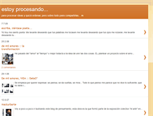 Tablet Screenshot of estoyprocesando.blogspot.com