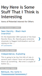Mobile Screenshot of itemsofpotentialinterest.blogspot.com
