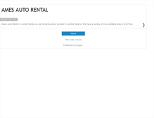 Tablet Screenshot of amesautorental.blogspot.com