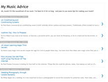 Tablet Screenshot of music-advice.blogspot.com