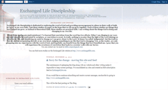 Desktop Screenshot of exchangedlifediscipleship.blogspot.com