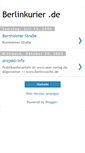 Mobile Screenshot of berlinkurier.blogspot.com