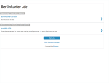 Tablet Screenshot of berlinkurier.blogspot.com