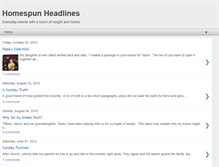 Tablet Screenshot of homespunheadlines.blogspot.com
