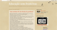 Desktop Screenshot of educadoressemfronteiras.blogspot.com