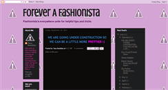 Desktop Screenshot of 4everafashionista.blogspot.com