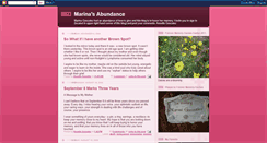 Desktop Screenshot of marinasabundance.blogspot.com