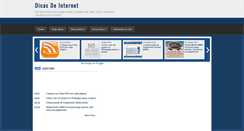 Desktop Screenshot of dicasdinternet.blogspot.com