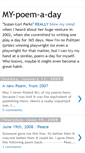 Mobile Screenshot of my-poem-a-day.blogspot.com