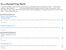 Tablet Screenshot of hornedfrogworld.blogspot.com