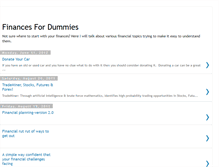 Tablet Screenshot of financesfordummies.blogspot.com