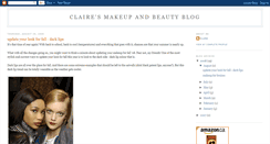 Desktop Screenshot of clairesmakeup.blogspot.com