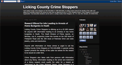 Desktop Screenshot of lickingcountycrimestoppers.blogspot.com