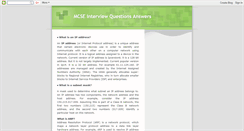 Desktop Screenshot of mcseanswers.blogspot.com