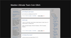 Desktop Screenshot of maddenultimateteamcoinglitch.blogspot.com