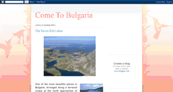 Desktop Screenshot of cometobulgaria.blogspot.com