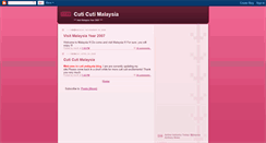 Desktop Screenshot of cuti-malaysia.blogspot.com